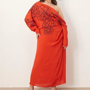 Brand New Size 20 Off Shoulder Red Dress